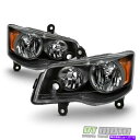 USヘッドライト 2008-2016 Chrysler Town&Country 11-17 Dodge Grand Caravanヘッドライトヘッドランプ 2...