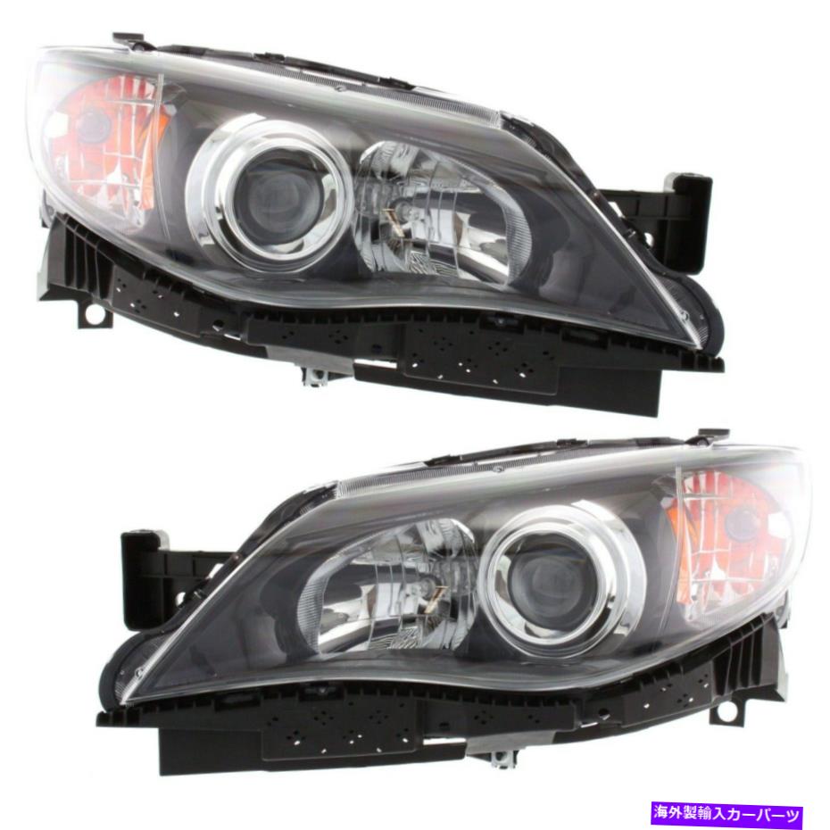 USヘッドライト Headlight 2008-2011 Subaru Imprezaが球根2pcで左右に設定 Headlight Set For 2008-2011 Subaru Impreza Left and Right With Bulb 2Pc