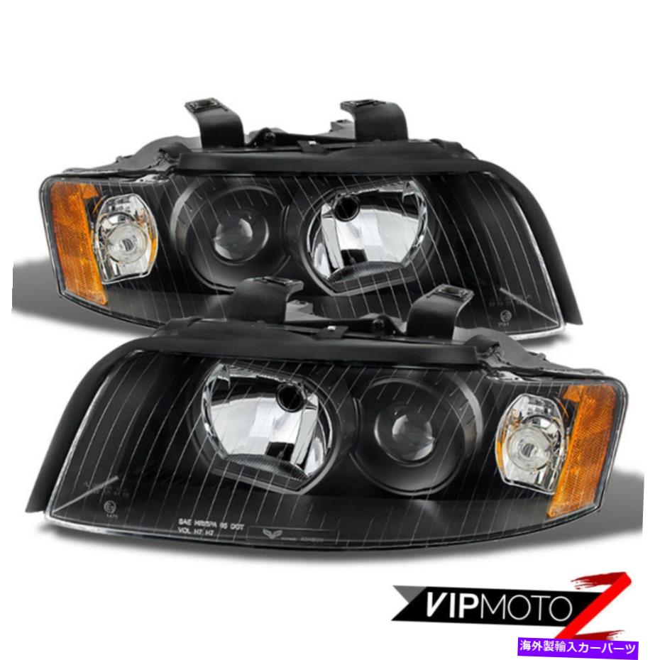 USヘッドライト 02-05 Audi A4 S4 B6 Sedan Wagon 1.8 3.0 Quattro Black Headlight左+右 For 02-05 Audi A4 S4 B6 Sedan Wagon 1.8 3.0 Quattro Black Headlight LEFT+RIGHT