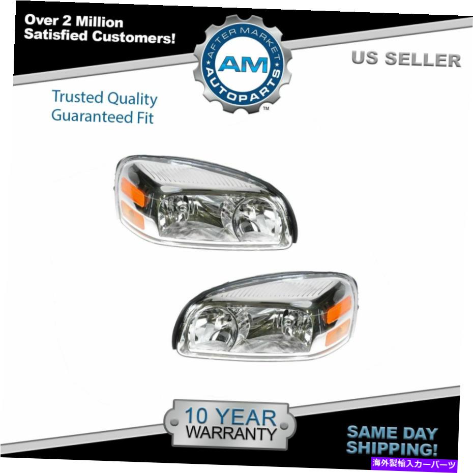 USヘッドライト ヘッドライトヘッドランプ左右ペア05-09 Uplander Terraza Relay New Headlights Headlamps Left & Right Pair Set for 05-09 Uplander Terraza Relay New