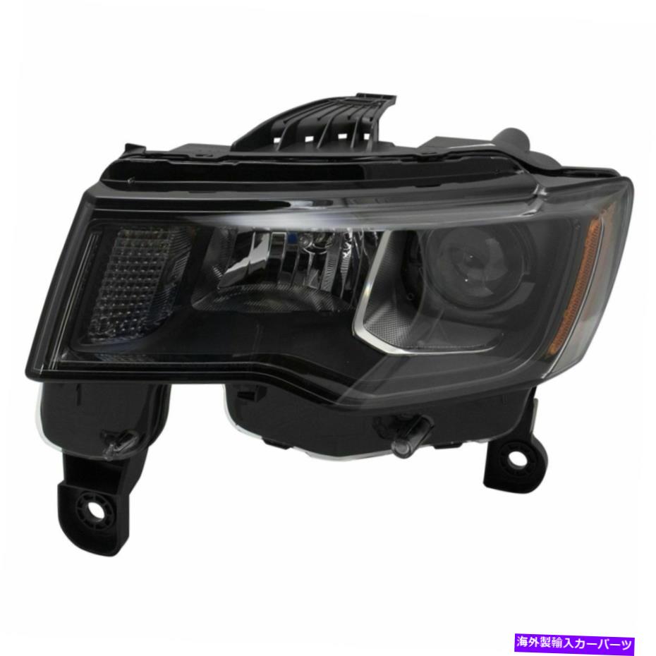 USヘッドライト ジープグランドチェロキーのためのブラックハウジングLH付きハロゲンヘッドライトラン..