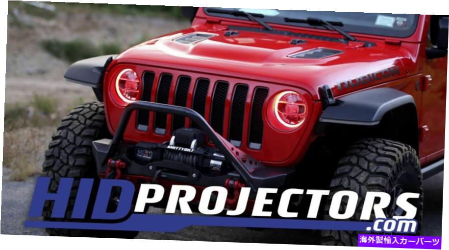 USإåɥ饤 ѹRGB HD LED Halos 2018 2019 2019 2020 Jeep JL Wrangler Gladiator Color Changing RGB HD LED Halos for 2018 2019 2020 Jeep JL Wrangler Gladiator