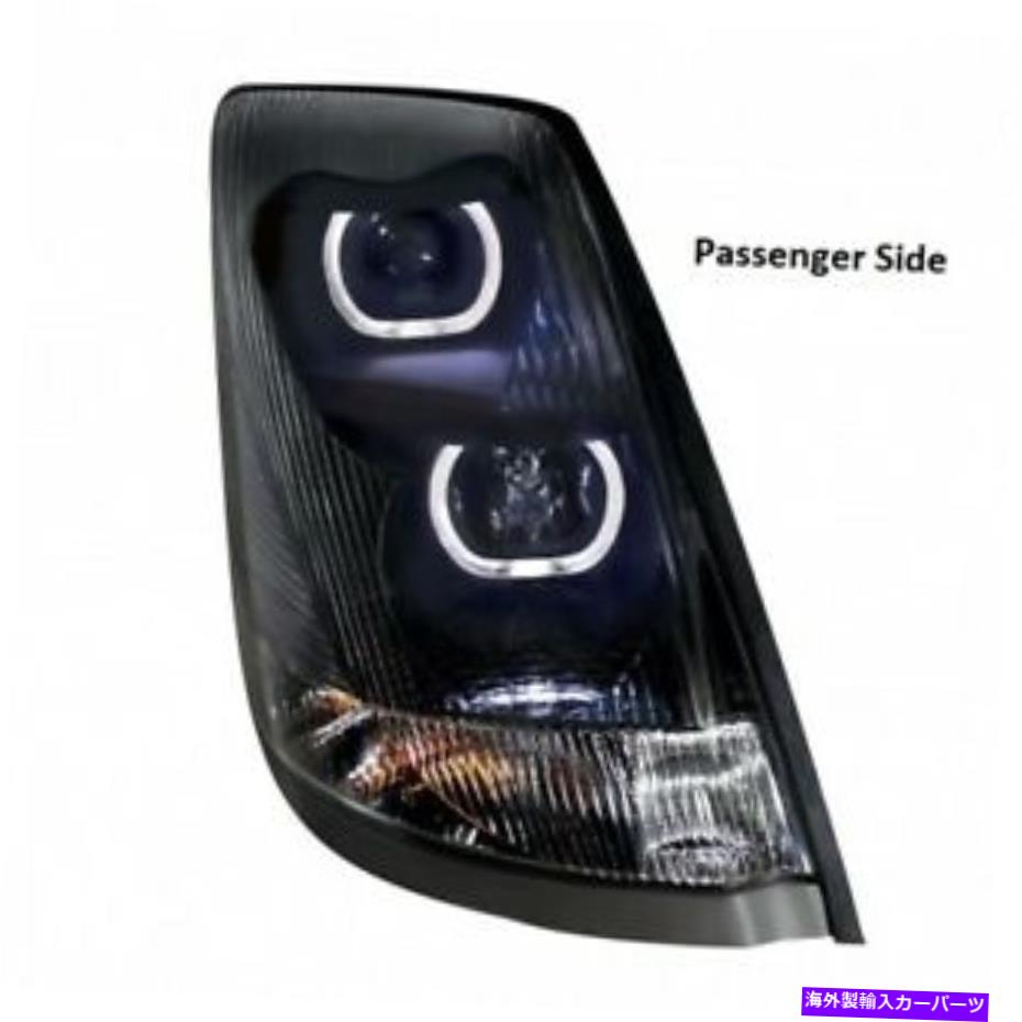 USإåɥ饤 LED֥饤ȥСդƤVOLVO VN / VNL 2004+ӿƥإåɥ饤 Volvo VN / VNL 2004+ and Newer Projection Headlight with LED Position Light Bar