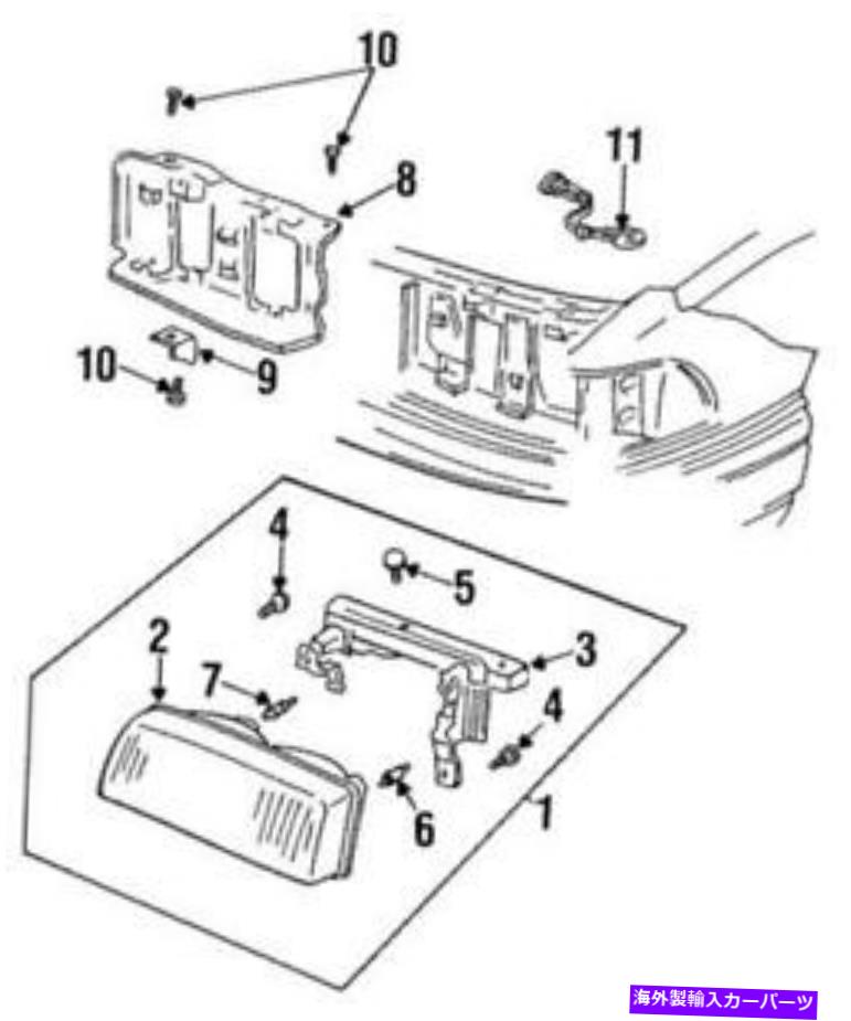 USヘッドライト 純正GMレンズ＆ハウジング16515649 Genuine GM Lens & Housing 16515649