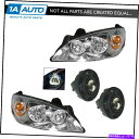 USヘッドライト ヘッドライトの霧の駆動ライトランプキットのキット05-09 Pontiac G6 GT New Headlight Fog Driving Light Lamp Kit Set of 4 for 05-09 Pontiac G6 GT New(2)