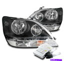 USヘッドライト 1999-2003 Lexus RX300ブラック交換ヘッドライトヘッドランプ+ 6KキセノンHIDキット FOR 1999-2003 LEXUS RX300 BLACK REPLACEMENT HEADLIGHTS HEADLAMP+6K XENON HID KIT