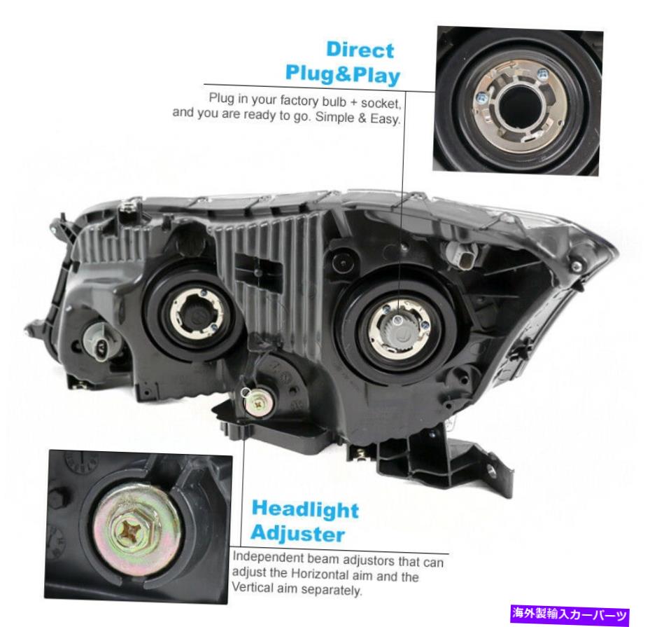USإåɥ饤 FIT 08-12ۥɥ4DR֥åθ򴹥إåɥ饤+ LED DRL+ HID Fit 08-12 Honda Accord Sedan 4dr Black Replacement Headlight +LED DRL Signal+HID