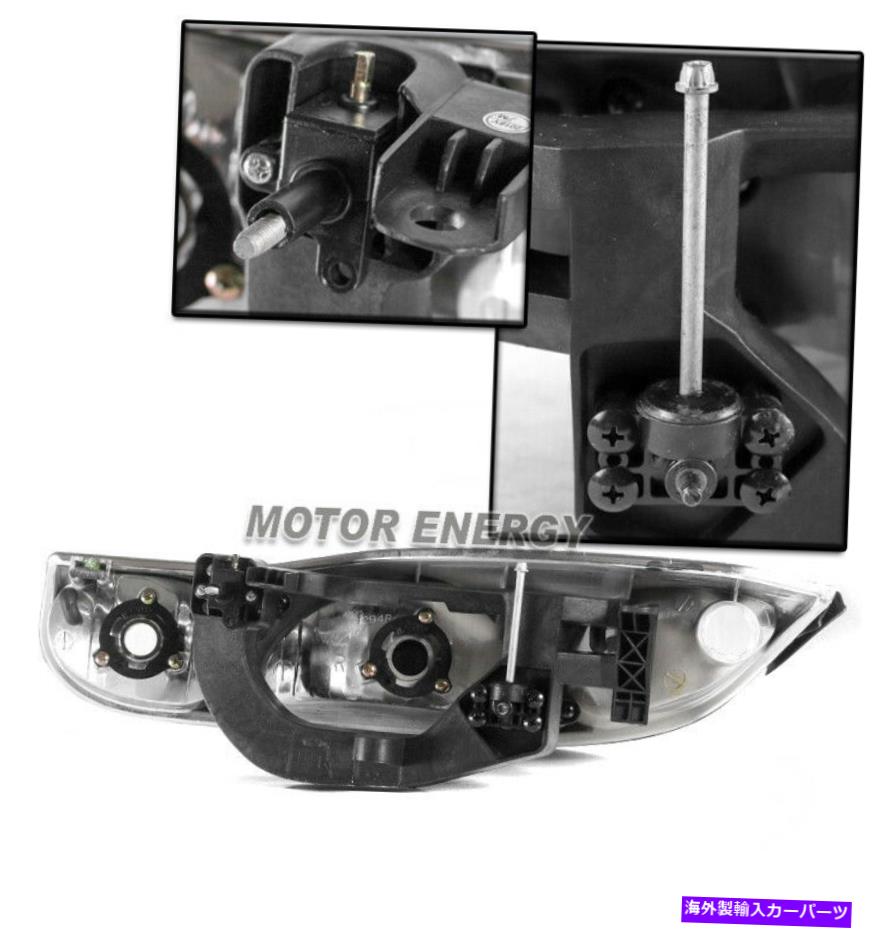 USヘッドライト 01-02サターンSC1 SC2の交換黒のヘッドライトヘッドランプW / LED DRL + 6K HID FOR 01..