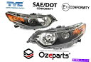 USヘッドライト Honda Accound Euro CUシリーズ1 08~11のためのセット/ペアLH + RHヘッドライトノンキセノン Set / Pair LH+RH Head Light Non Xenon For Honda Accord Euro CU Series 1 08~11(2)