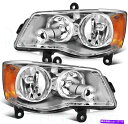 USヘッドライト 08-16 Chrysler Town&Country / 11-18 Dodge Grand Caravanヘッドランプアセンブリペア Fo...