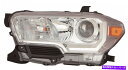USヘッドライト 2016年2017トヨタタコマクロームハロゲンヘッドライトヘッドランプW / O DRL - 左 2016 2017 TOYOTA TACOMA CHROME HALOGEN HEADLIGHT HEAD LAMP W/O DRL - LEFT(2)