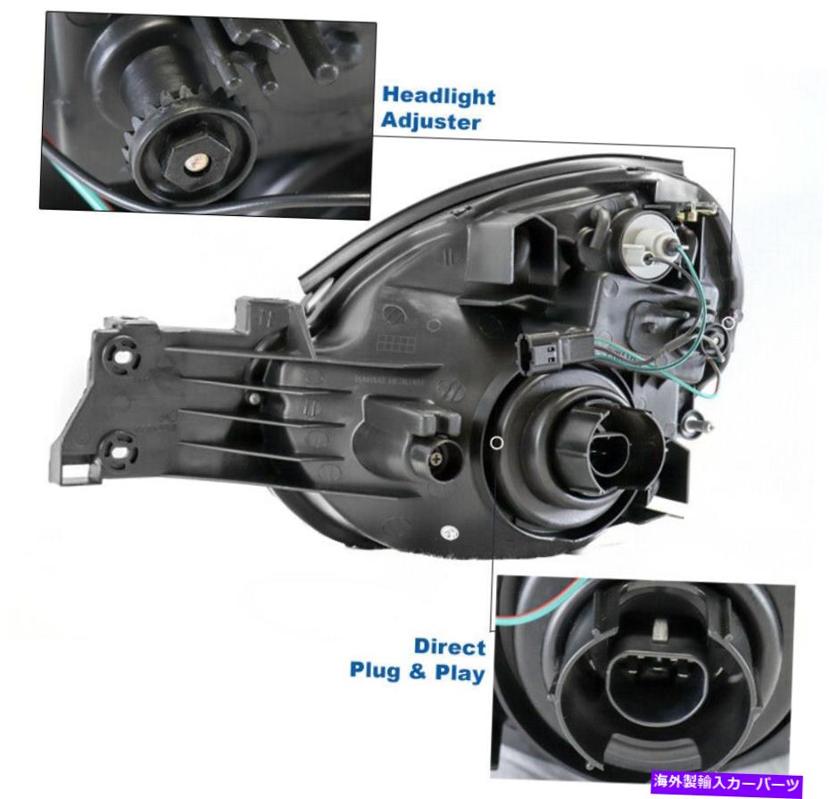 USヘッドライト 2002年2003年のSubaru Imperza WRX LEDチューブクロム交換ヘッドライトW / DRL新品 For 2002 2003 Subaru Impreza WRX LED Tube Chrome Replacement Headlight w/DRL New