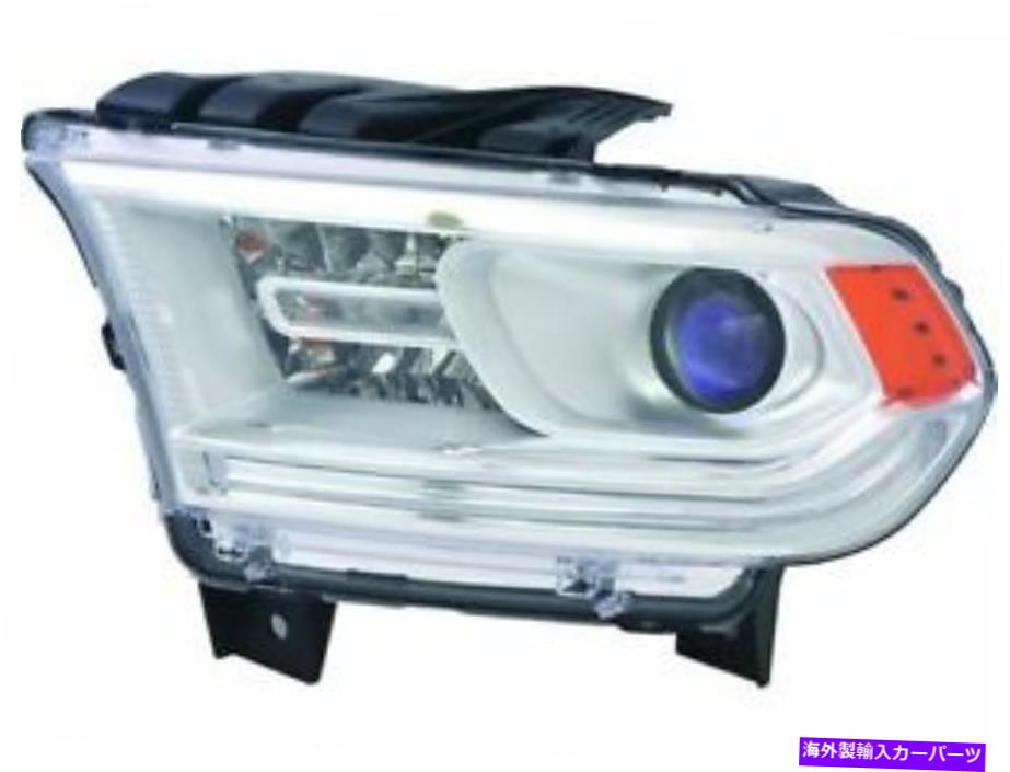 USヘッドライト 左 - 運転者側のヘッドライトアセンブリはDodge Durango 2014-2015 19CMYVにフィット L..