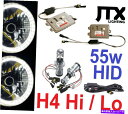 USヘッドライト 白7 ラウンドハローライトMGA MGB MIDGET GT＆プレミアムH4 55Wこんにちは/ Lo HIDキット WHITE 7 Round Halo Lights MG MGA MGB Midget GT Premium H4 55w Hi/Lo HID Kit