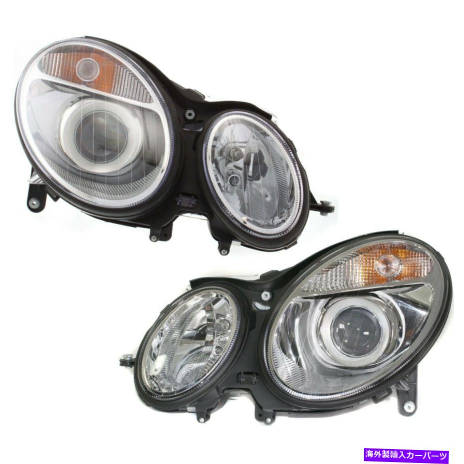 USヘッドライト ヘッドライトヘッドランプ左右ペアセットメルセデスベンツEクラス Headlights Headlamps Left & Right Pair Set NEW for Mercedes Benz E-Class