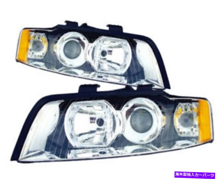 USヘッドライト 2002年2003年2004年2005 Audi A4 / S4ヘッドライトヘッドランプペアセット交換 For 2002 2003 2004 2005 Audi A4 / S4 Headlight Headlamp Pair Set Replacement