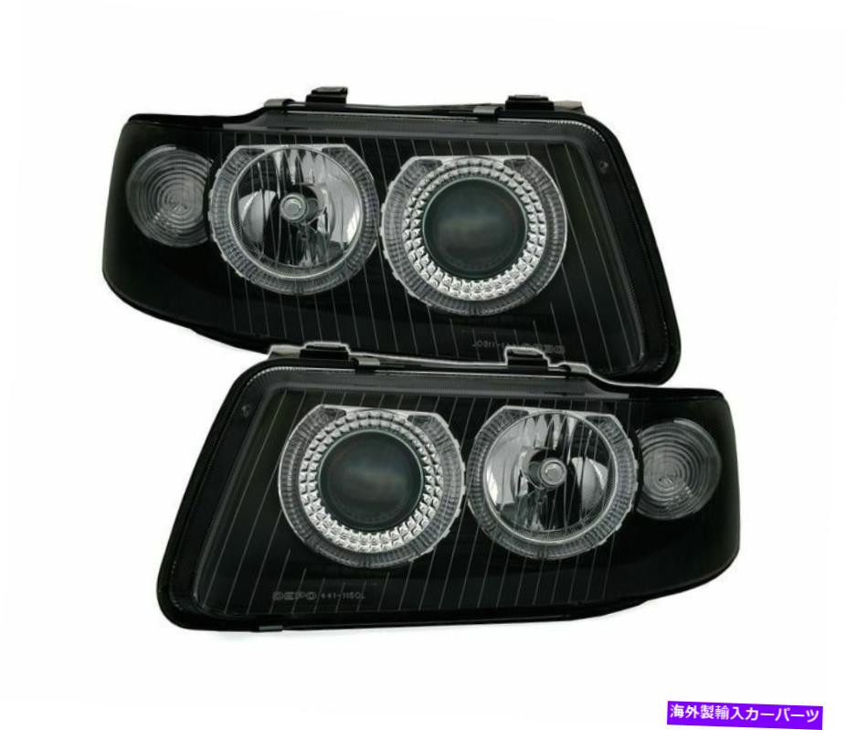 USヘッドライト Audi A3 2000 2000 2002 2003 VP33ブラックLHD RHDのためのヘッドライトエンジェルの目を設定 Set Headlight Angel Eyes for Audi A3 8L 2000 2001 2002 2003 VP33 Black LHD RHD