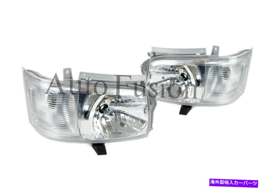 USヘッドライト Toyota Hiace Trh / KDH 2005-2010用のヘッドライトペア Headlights Pair For Toyota Hiace Trh/Kdh 2005-2010