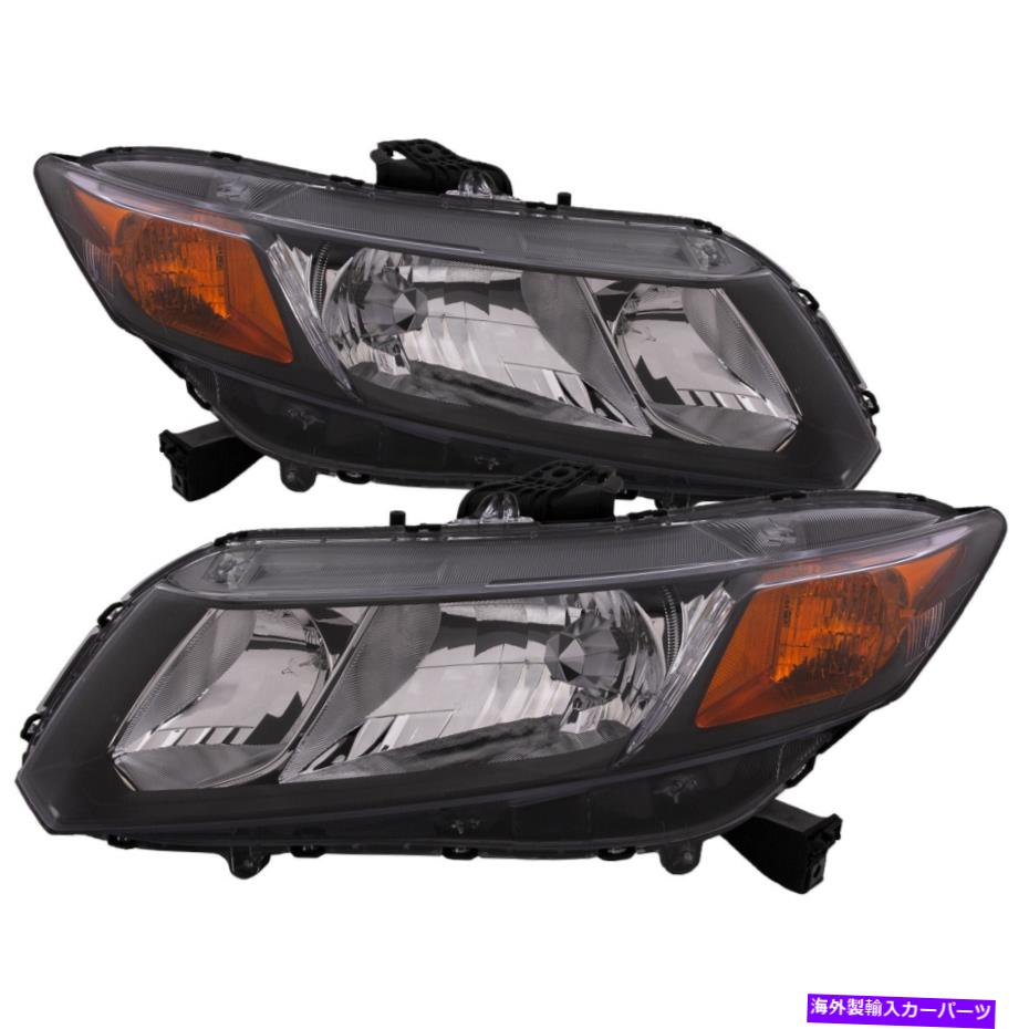 USヘッドライト ヘッドライト左右ペア2012ホンダシビックセダンクーペのための高品質のCapa Headlights..