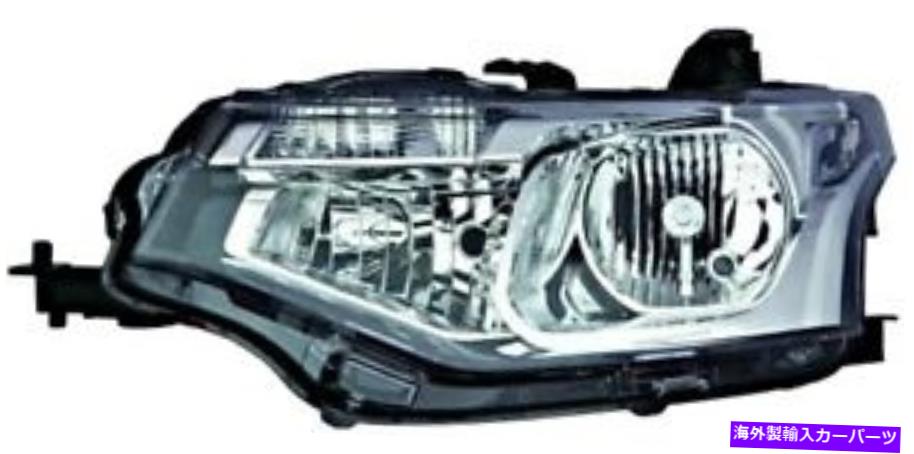 USヘッドライト ヘッドライトフロントランプブラック左フィット三菱アウトランダーSUV 2012- Headlight Front Lamp Black LEFT Fits MITSUBISHI Outlander Suv 2012-