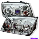 USヘッドライト スパイダーオートフォルクスワーゲンジェッタクロームハロゲンLEDプロジェクターヘッドライト Spyder Auto Volkswagen Jetta Chrome Halogen LED Projector Headlight(2)