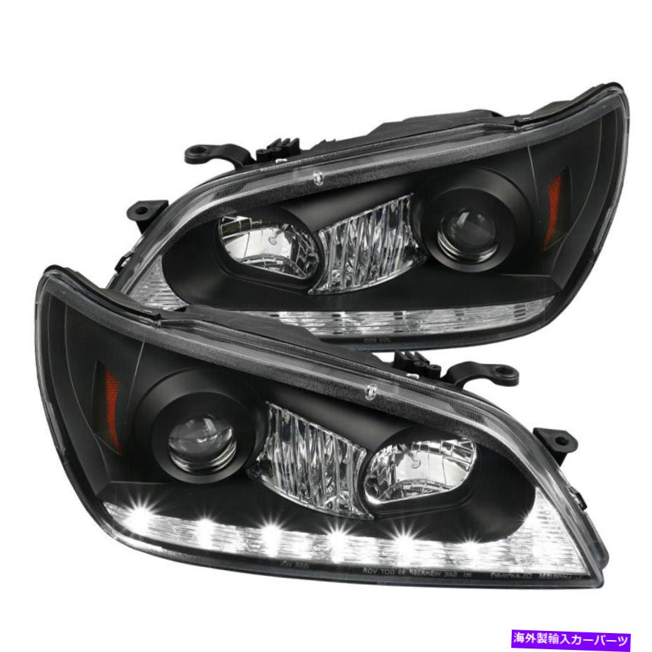 USヘッドライト 2001から2005年のLEXUS IS300黒プロジェクターヘッドライトW / LED DRLシグナルストリップ For 2001-2005 Lexus Is300 Black Projector Headlights W/ Led Drl Signal Strip