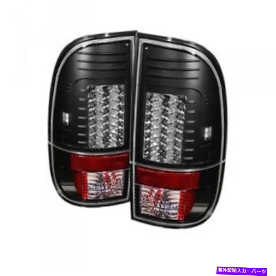 USヘッドライト 08-16フォードスーパーデューティスパイダーブラックLEDテールライト... 08-16 FORD SUPER DUTY SPYDER BLACK LED TAIL LIGHTS...