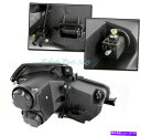 USヘッドライト 03-07キャデラックCTSプロジェクターブラックヘッドライトヘッドランプW / BLUE LED DRL信号 FOR 03-07 CADILLAC CTS PROJECTOR BLACK HEADLIGHT HEADLAMP W/BLUE LED DRL SIGNAL(2)