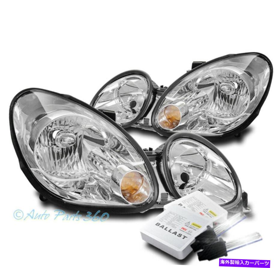 USヘッドライト 98-05 LEXUS GS300 GS400 GS430クリスタルスタイルヘッドライトランプクロームW / 6K HID FOR 98-05 LEXUS GS300 GS400 GS430 CRYSTAL STYLE HEADLIGHTS LAMPS CHROME W/6K HID