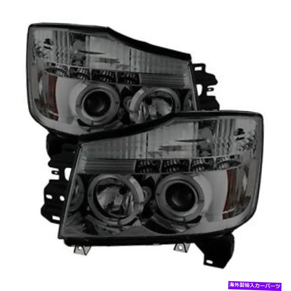 USヘッドライト Halo LEDプロジェクターヘッドライトSpyder Auto 5033963 Halo LED Projector Headlights Spyder Auto 5033963