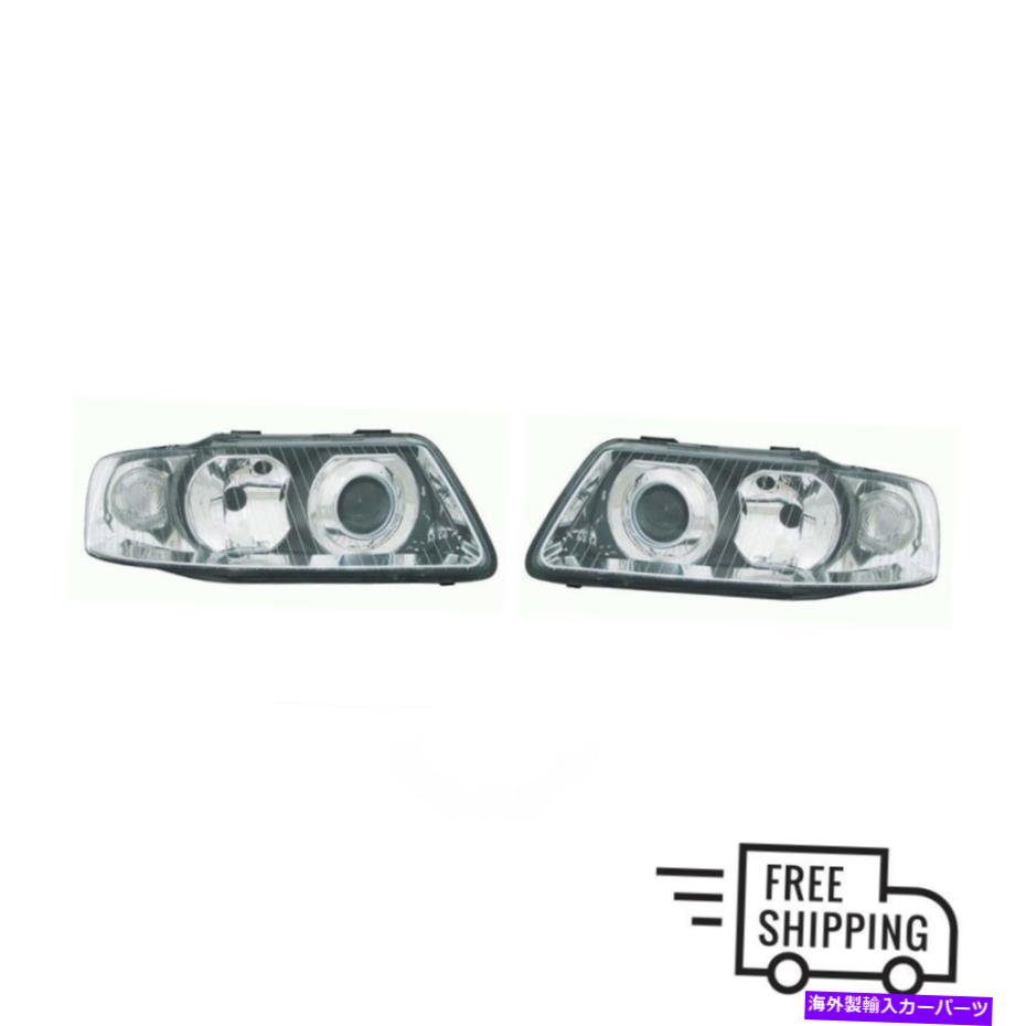 USヘッドライト AUDI A3 2000 - 2003フロントヘッドライトランプペア（左+右）手動電気 AUDI A3 2000 - 2003 Front Headlight Lamp PAIR (Left + Right) Manual Electric