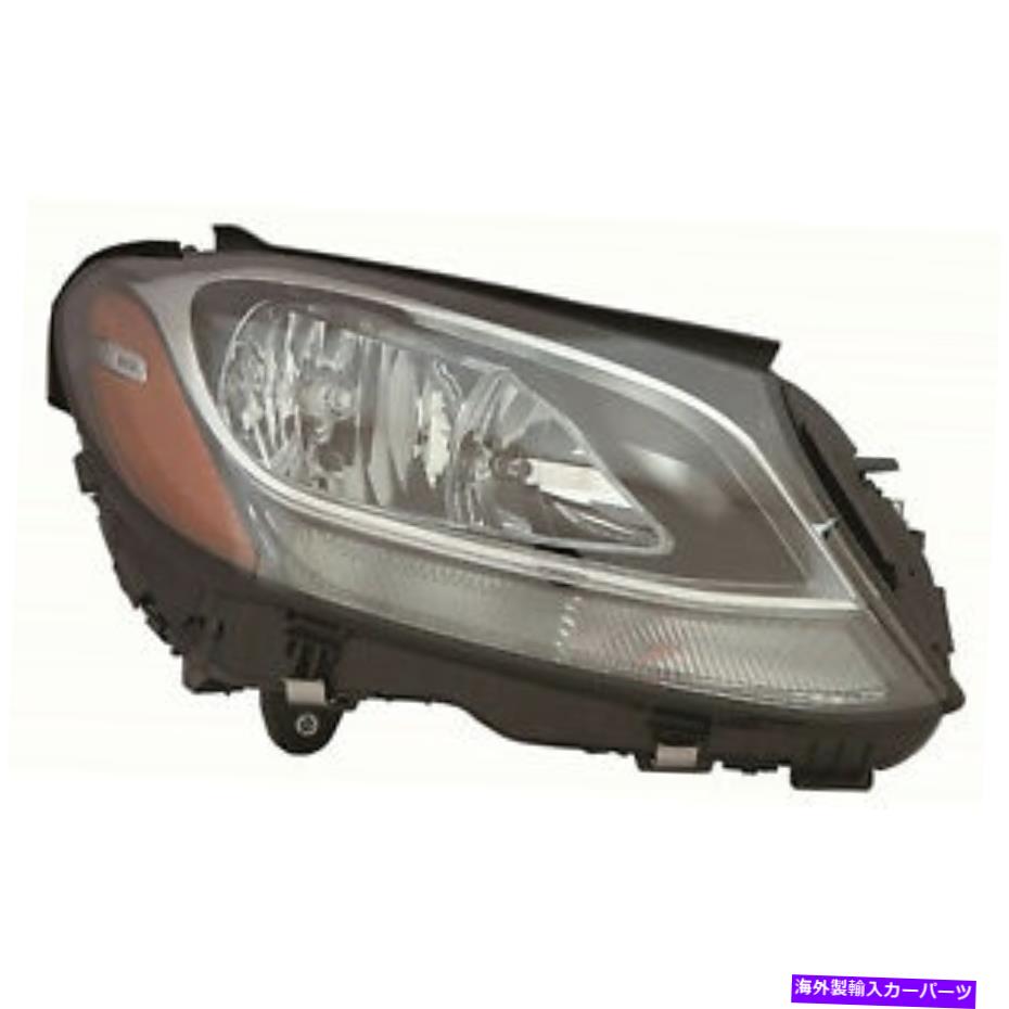 USヘッドライト 2015-2019メルセデスベンツCクラスのヘッドライトハロゲン右乗客CAPA Headlight Halogen Right Passenger CAPA For 2015-2019 Mercedes Benz C-Class【並行輸入品】