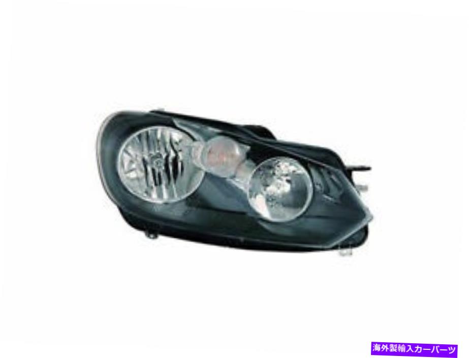 USヘッドライト 右側 - 2010-2014 VW GOLF 2012 2011 H478QCのための乗客側のヘッドライトアセンブリ Right - Passenger Side Headlight Assembly For 2010-2014 VW Golf 2012 2011 H478QC【並行輸入品】
