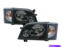 USヘッドライト トランジット06-17バンクリアW /コーナーランプヘッドライトブラック中国タイプFord LHD TRANSIT 06-17 VAN Clear W/ Corner Lamp Headlight Black China Type for FORD LHD