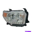 USヘッドライト 14 15 16 17トヨタツンドラヘッドランプアセンブリ右、アフターマーケット 14 15 16 17 TOYOTA TUNDRA Headlamp Assembly Right, Aftermarket