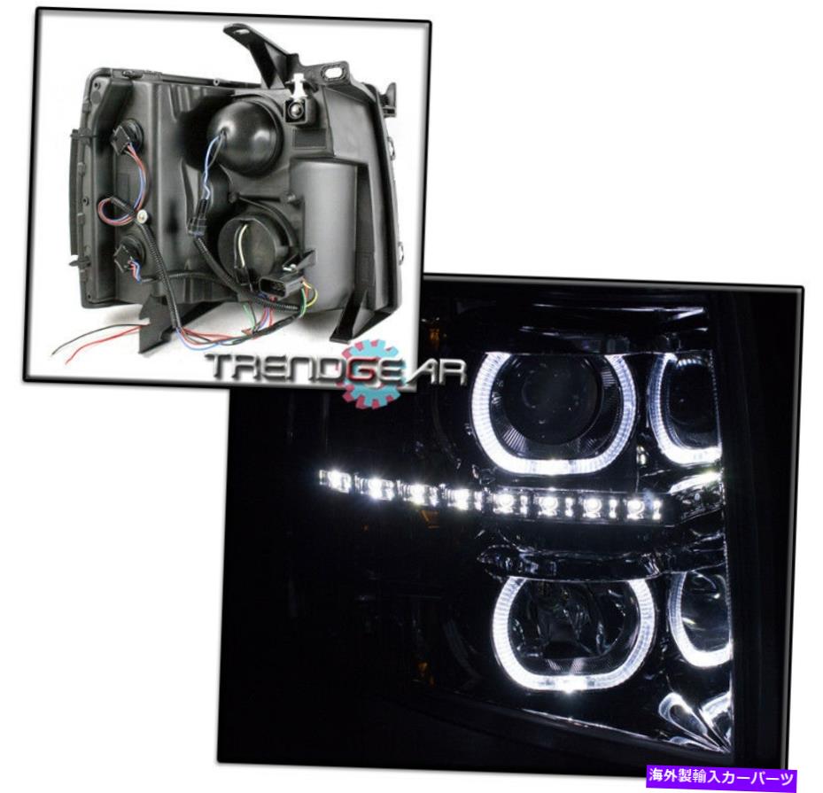 FOR 2007-2013 CHEVY SILVERADO U-BAR HALO LED CHROME PROJECTOR HEADLIGHT +DRL KITカテゴリUSヘッドライトUSヘッドライトUSヘッドライトUSヘッドライトUSヘッドライト状態新品メーカー車種発送詳細全国一律 送料無料（※北海道、沖縄、離島は省く）商品詳細輸入商品の為、英語表記となります。Condition: NewBrand: Trendgear Auto PartsHeadlight Style: ProjectorManufacturer Part Number: 22853027, 22853028Fitment Type: Performance/CustomPlacement on Vehicle: Left, Right, FrontCertifications: DOT, SAEInterchange Part Number: GM2502280, GM2503280Assembly Type: CompositeOther Part Number: 22853027, 22853028, 25962804, 25962805Lens Color: ClearBulb Type: HalogenHousing Color: ChromeBulb Size: Low Beam: H3 / High Beam: H1 条件：新品ブランド：トレンドギア自動車部品ヘッドライトスタイル：プロジェクター製造元品番番号：22853027,22853028フィットメントタイプ：パフォーマンス/カスタム車両への配置：左、右、前面認証：ドット、SaeInterChange型番：GM2502280、GM2503280組み立てタイプ：コンポジットその他の型番：22853027,22853028,25962804,25962805レンズカラー：クリア電球タイプ：ハロゲン住宅の色：Chrome電球サイズ：ロービーム：H3 /ハイビーム：H1《ご注文前にご確認ください》■海外輸入品の為、NC・NRでお願い致します。■取り付け説明書は基本的に付属しておりません。お取付に関しましては専門の業者様とご相談お願いいたします。■通常2〜4週間でのお届けを予定をしておりますが、天候、通関、国際事情により輸送便の遅延が発生する可能性や、仕入・輸送費高騰や通関診査追加等による価格のご相談の可能性もございますことご了承いただいております。■海外メーカーの注文状況次第では在庫切れの場合もございます。その場合は弊社都合にてキャンセルとなります。■配送遅延、商品違い等によってお客様に追加料金が発生した場合や取付け時に必要な加工費や追加部品等の、商品代金以外の弊社へのご請求には一切応じかねます。■弊社は海外パーツの輸入販売業のため、製品のお取り付けや加工についてのサポートは行っておりません。専門店様と解決をお願いしております。■大型商品に関しましては、配送会社の規定により個人宅への配送が困難な場合がございます。その場合は、会社や倉庫、最寄りの営業所での受け取りをお願いする場合がございます。■輸入消費税が追加課税される場合もございます。その場合はお客様側で輸入業者へ輸入消費税のお支払いのご負担をお願いする場合がございます。■商品説明文中に英語にて”保証”関する記載があっても適応はされませんのでご了承ください。■海外倉庫から到着した製品を、再度国内で検品を行い、日本郵便または佐川急便にて発送となります。■初期不良の場合は商品到着後7日以内にご連絡下さいませ。■輸入商品のためイメージ違いやご注文間違い当のお客様都合ご返品はお断りをさせていただいておりますが、弊社条件を満たしている場合はご購入金額の30％の手数料を頂いた場合に限りご返品をお受けできる場合もございます。(ご注文と同時に商品のお取り寄せが開始するため)（30％の内訳は、海外返送費用・関税・消費全負担分となります）■USパーツの輸入代行も行っておりますので、ショップに掲載されていない商品でもお探しする事が可能です。お気軽にお問い合わせ下さいませ。[輸入お取り寄せ品においてのご返品制度・保証制度等、弊社販売条件ページに詳細の記載がございますのでご覧くださいませ]&nbsp;