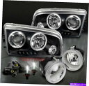 USヘッドライト 06-09充電器Halo LEDブラックプロジェクターヘッドライト+クロムバンパーフォグ+ 6K HID FOR 06-09 CHARGER HALO LED BLACK PROJECTOR HEAD LIGHT+CHROME BUMPER FOG+6K HID(2)