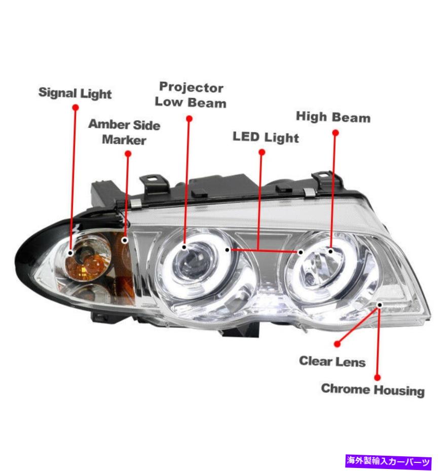 For 99-01 BMW E46 4dr Halo LED Chrome Projector Headlight w/DRL Signal+Xenon HIDカテゴリUSヘッドライトUSヘッドライトUSヘッドライトUSヘッドライトUSヘッドライト状態新品メーカー車種発送詳細全国一律 送料無料（※北海道、沖縄、離島は省く）商品詳細輸入商品の為、英語表記となります。Condition: NewBrand: Motor-EOther Part Number: 63126902753, 63126902754, 63136902765, 63136902766Interchange Part Number: BM2502102,BM2503102,BM2520104,BM2521104Placement on Vehicle: Left, Right, FrontManufacturer Part Number: Does not apply 条件：新品ブランド：モーター - E.その他の型番：63126902753,63126902754,63136902765,63136902766インターチェンジ部品番号：BM2502102、BM2503102、BM2520104、BM2521104車両への配置：左、右、前面製造者部品番号：適用しません《ご注文前にご確認ください》■海外輸入品の為、NC・NRでお願い致します。■取り付け説明書は基本的に付属しておりません。お取付に関しましては専門の業者様とご相談お願いいたします。■通常2〜4週間でのお届けを予定をしておりますが、天候、通関、国際事情により輸送便の遅延が発生する可能性や、仕入・輸送費高騰や通関診査追加等による価格のご相談の可能性もございますことご了承いただいております。■海外メーカーの注文状況次第では在庫切れの場合もございます。その場合は弊社都合にてキャンセルとなります。■配送遅延、商品違い等によってお客様に追加料金が発生した場合や取付け時に必要な加工費や追加部品等の、商品代金以外の弊社へのご請求には一切応じかねます。■弊社は海外パーツの輸入販売業のため、製品のお取り付けや加工についてのサポートは行っておりません。専門店様と解決をお願いしております。■大型商品に関しましては、配送会社の規定により個人宅への配送が困難な場合がございます。その場合は、会社や倉庫、最寄りの営業所での受け取りをお願いする場合がございます。■輸入消費税が追加課税される場合もございます。その場合はお客様側で輸入業者へ輸入消費税のお支払いのご負担をお願いする場合がございます。■商品説明文中に英語にて”保証”関する記載があっても適応はされませんのでご了承ください。■海外倉庫から到着した製品を、再度国内で検品を行い、日本郵便または佐川急便にて発送となります。■初期不良の場合は商品到着後7日以内にご連絡下さいませ。■輸入商品のためイメージ違いやご注文間違い当のお客様都合ご返品はお断りをさせていただいておりますが、弊社条件を満たしている場合はご購入金額の30％の手数料を頂いた場合に限りご返品をお受けできる場合もございます。(ご注文と同時に商品のお取り寄せが開始するため)（30％の内訳は、海外返送費用・関税・消費全負担分となります）■USパーツの輸入代行も行っておりますので、ショップに掲載されていない商品でもお探しする事が可能です。お気軽にお問い合わせ下さいませ。[輸入お取り寄せ品においてのご返品制度・保証制度等、弊社販売条件ページに詳細の記載がございますのでご覧くださいませ]&nbsp;