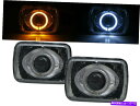 USヘッドライト CASALIER 1982-1983 2D CCFLバイプロジェクターヘッドライトクロムChevy LHD Cavalier 1982-198...