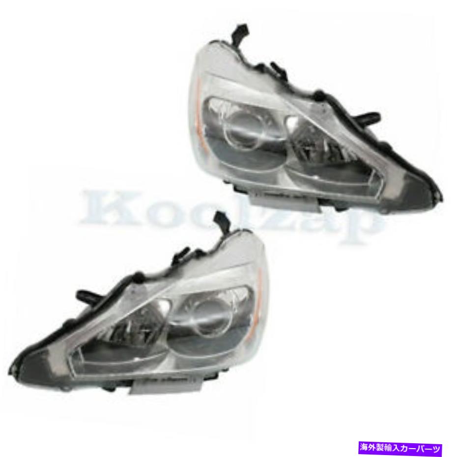 USヘッドライト フィット13-15 Altimaフロントヘッドライトヘッドランプハロゲンヘッドライトw /電球セットペア Fits 13-15 Altima Front Headlight Headlamp Halogen Head Light w/Bulb Set Pair(2)