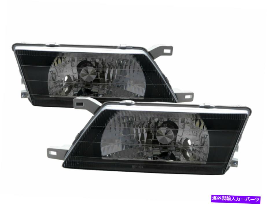 USヘッドライト 日焼け止めLHDのSunny B14 1993-1998 Sedan 4Dクリアヘッドライトブラック Sunny B14 1993-1998 Sedan 4D Clear Headlight Black for NISSAN LHD