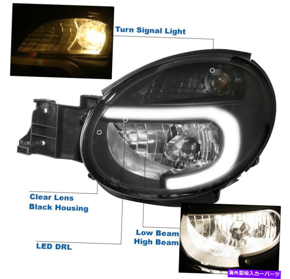 USヘッドライト 2002年2003年Subaru Imperza WRX LEDチューブブラックヘッドライト 50W 8K Xenon HIDセット For 2002 2003 Subaru Impreza WRX LED Tube Black Headlight 50W 8K Xenon HID Set