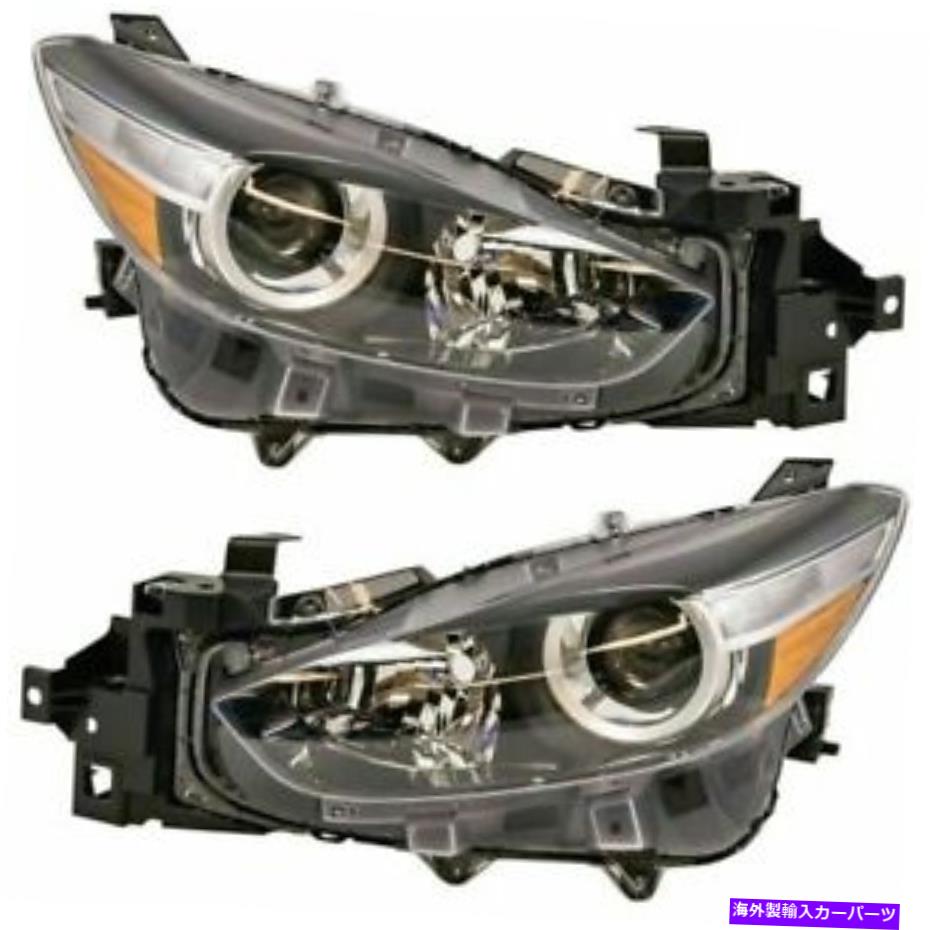 USإåɥ饤 Mazda 3 SD / HB 2017 2018 Headlight HalogenαʿȺΥåȡܥӥɡ FIT FOR MAZDA 3 SD/HB 2017 2018 HEADLIGHT HALOGEN RIGHT &LEFT SET (JAPAN BUILD)
