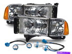 USヘッドライト パフォーマンスヘッドライトペアセットフィット99-01 Dodge RAMスポーツモデル変換 Performance Headlights Pair Set Fits 99-01 Dodge Ram Sport Model Conversion