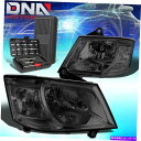 USヘッドライト 2008-2010 Dodge Grand Caravanスモーククリアコーナーヘッドライトヘッドランプ+ツール FOR 2008-2010 ...