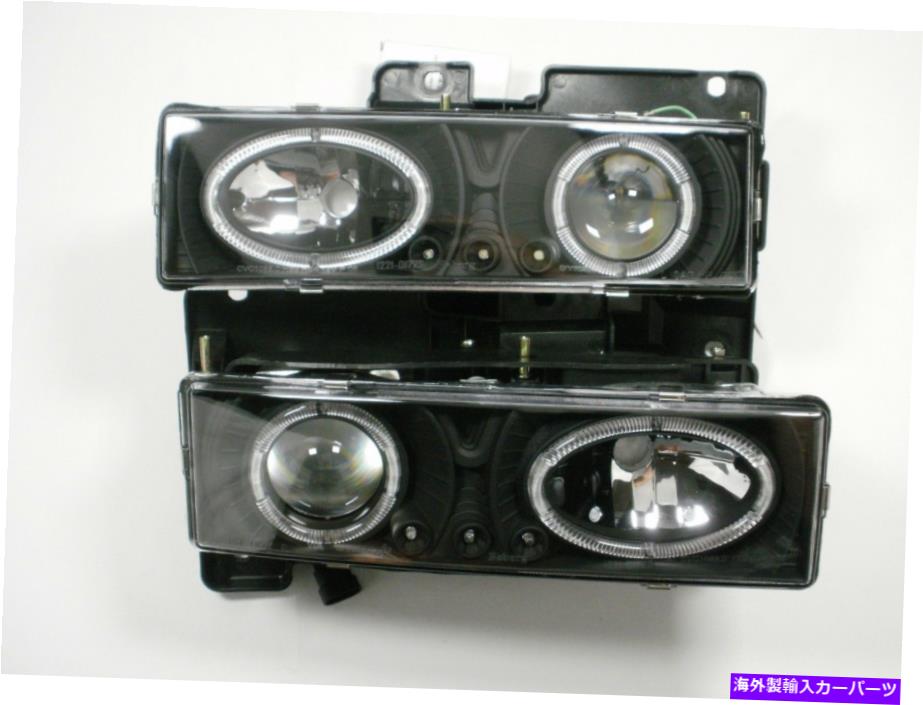 USヘッドライト 89-97ヘッドライトデュアルハローシュボリートラックSilverado C2500 K2500 C / Kシエラタホー 89-97 HEADLIGHTS DUAL HALO Chevy TRUCK SILVERADO C2500 K2500 C/K SIERRA TAHOE