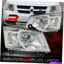 USヘッドライト 2008-2010 Grand Caravan ChromeクリアコーナーヘッドランプLH + RHバンパーライトセット For 2008-2...