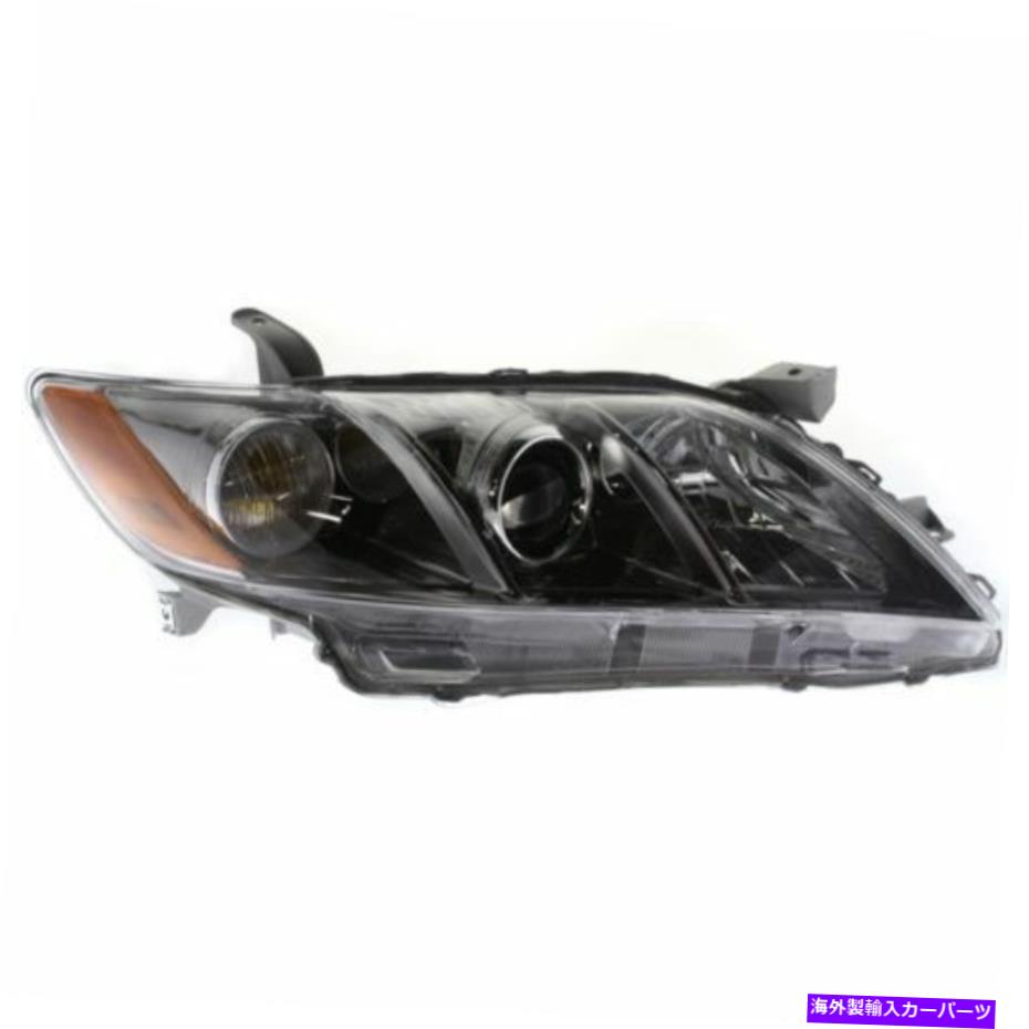 USヘッドライト カムリ07-09、ドライバーサイドヘッドライト、クリアレンズ。黒のインテリア For Camry..