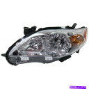 USヘッドライト フィット2011-2013トヨタカローラベース| CE | Le Driver Side Chrome Headlightドット Fits 2011-2013 Toyota Corolla BASE|CE|LE Driver Side Chrome Headlight DOT(2)