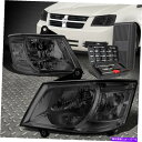 USヘッドライト 08-10 Dodge Grand Caravanスモークハウジングクリアサイドヘッドライトランプ+ツールセット FOR 08-10 DODG...